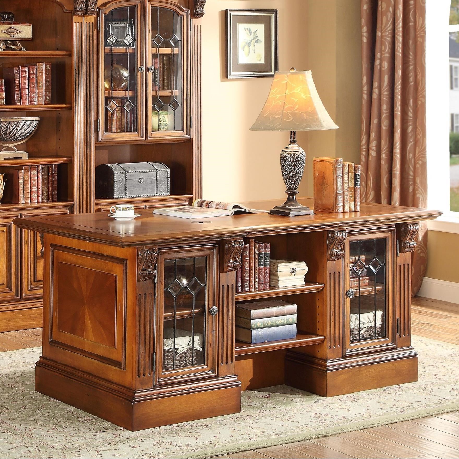 Parker House Huntington Double Pedestal Executive Desk Lindy's